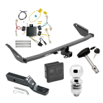 Custom Fit Trailer Hitch Wiring Harness (Plug & Play) 2" Drop Ball-Mount w/ Pin/Clip 2" Chrome Ball Security Lock Pin Rubber Hitch Plug Cover Installation Hardware Installation Instructions 76112 118648 23 63845 580407 7010 Draw-Tite Traile Trailer Tow Hitch For 15-20 Toyota Sienna Except SE Deluxe Package Wiring 2" Ball and Lock