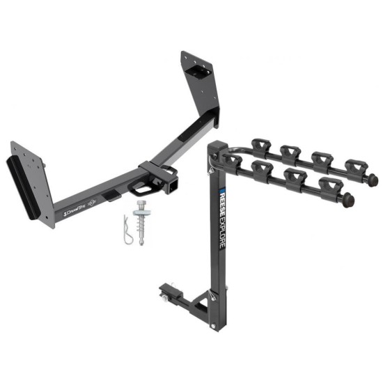 Custom Fit Trailer Hitch 4 Bike Carrier Installation Hardware Installation Instructions 76114 1393100G Draw-Tite Trailer Tow Hitch 4 Bike Rack 15-21 Mitsubishi L200 Triton tilt away adult or child arms fold down carrier 15 16 17 18 19 20 21 2015 2016 201 Trailer Tow Hitch w/ 4 Bike Rack For 15-21 Mitsubishi L200 Triton tilt away adult or child arms fold down carrier