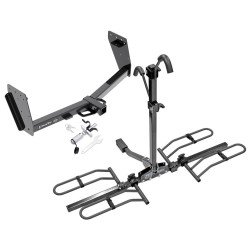 Trailer Tow Hitch For 15-21 Mitsubishi L200 Triton Platform Style 2 Bike Rack w/ Anti Rattle Hitch Lock 