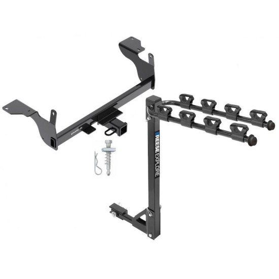 Custom Fit Trailer Hitch 4 Bike Carrier Installation Hardware Installation Instructions 76116 1393100G Draw-Tite Trailer Tow Hitch 4 Bike Rack 14-17 Volvo XC60 tilt away adult or child arms fold down carrier 14 15 16 17 2014 2015 2016 2017 Trailer Tow Hitch w/ 4 Bike Rack For 14-17 Volvo XC60 tilt away adult or child arms fold down carrier
