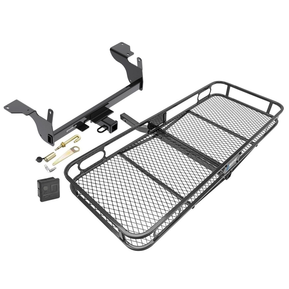 Trailer Tow Hitch For 14-17 Volvo XC60 Basket Cargo Carrier Platform Hitch Lock and Cover