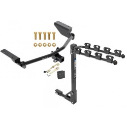 Trailer Tow Hitch w/ 4 Bike Rack For 13-18 Toyota RAV4 4 Bike Rack tilt away adult or child arms fold down carrier w/ Lock and Cover Trailer Tow Hitch w/ 4 Bike Rack For 13-18 Toyota RAV4 4 Bike Rack tilt away adult or child arms fold down carrier w/ Lock and Cover