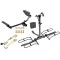13-18 Toyota RAV4 Trailer Hitch Bundle Bike Rack Carrier Silencing J-Pin w/ Keys Tow Plug Cover