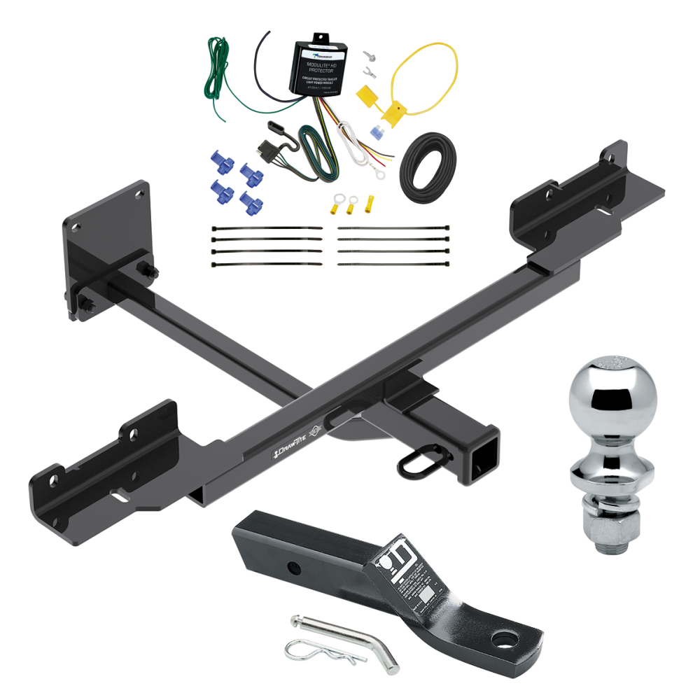 Custom Fit Trailer Hitch Wiring Harness (Requires Splicing) 2" Drop Ball-Mount w/ Pin/Clip 1-7/8" Chrome Ball Installation Hardware Installation Instructions 76141 119191 23 63816 Draw-Tite Trailer Tow Hitch 12-15 Mercedes-Benz ML350 16-19 GLE3 Trailer Tow Hitch For 12-15 Mercedes-Benz ML350 16-19 GLE350 without Active Curve System Complete Package w/ Wiring and 1-7/8" Ball