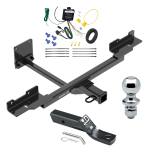 Custom Fit Trailer Hitch Wiring Harness (Requires Splicing) 2" Drop Ball-Mount w/ Pin/Clip 1-7/8" Chrome Ball Installation Hardware Installation Instructions 76141 119191 23 63816 Draw-Tite Trailer Tow Hitch 12-15 Mercedes-Benz ML350 16-19 GLE3 Trailer Tow Hitch For 12-15 Mercedes-Benz ML350 16-19 GLE350 without Active Curve System Complete Package w/ Wiring and 1-7/8" Ball