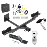 Custom Fit Trailer Hitch Wiring Harness (Requires Splicing) 2" Drop Ball-Mount w/ Pin/Clip 2" Chrome Ball Security Lock Pin Rubber Hitch Plug Cover Installation Hardware Installation Instructions 76141 119148 23 63845 580407 7010 Draw-Tite Trai Trailer Tow Hitch For 12-15 Mercedes-Benz ML350 16-19 GLE350 without Active Curve System Deluxe Package Wiring 2" Ball and Lock