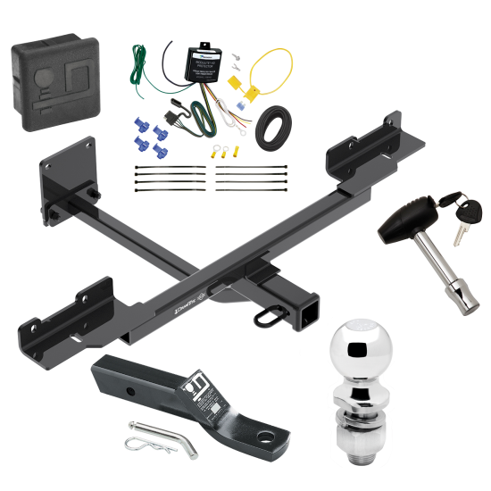 Custom Fit Trailer Hitch Wiring Harness (Requires Splicing) 2" Drop Ball-Mount w/ Pin/Clip 2" Chrome Ball Security Lock Pin Rubber Hitch Plug Cover Installation Hardware Installation Instructions 76141 119148 23 63845 580407 7010 Draw-Tite Trai Trailer Tow Hitch For 12-15 Mercedes-Benz ML350 16-19 GLE350 without Active Curve System Deluxe Package Wiring 2" Ball and Lock