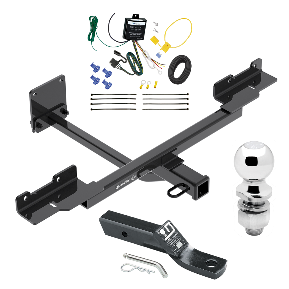 Custom Fit Trailer Hitch Wiring Harness (Requires Splicing) 2" Drop Ball-Mount w/ Pin/Clip 2" Chrome Ball Installation Hardware Installation Instructions 76141 119148 23 63845 Draw-Tite Trailer Tow Hitch 12-15 Mercedes-Benz ML350 16-19 GLE350 w Trailer Tow Hitch For 12-15 Mercedes-Benz ML350 16-19 GLE350 without Active Curve System Complete Package w/ Wiring and 2" Ball