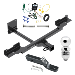 Custom Fit Trailer Hitch Wiring Harness (Requires Splicing) 2" Drop Ball-Mount w/ Pin/Clip 2" Chrome Ball Installation Hardware Installation Instructions 76141 119148 23 63845 Draw-Tite Trailer Tow Hitch 12-15 Mercedes-Benz ML350 16-19 GLE350 w Trailer Tow Hitch For 12-15 Mercedes-Benz ML350 16-19 GLE350 without Active Curve System Complete Package w/ Wiring and 2" Ball