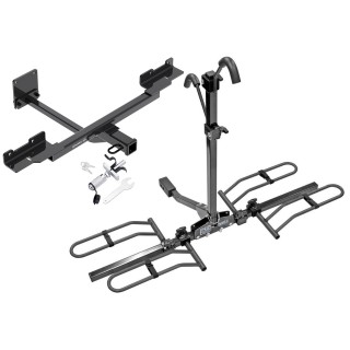 Trailer Tow Hitch For 12-19 Mercedes-Benz GLE350 ML350 Platform Style 2 Bike Rack w/ Anti Rattle Hitch Lock