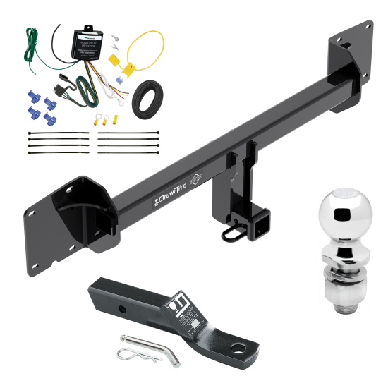 Custom Fit Trailer Hitch Wiring Harness (Requires Splicing) 2" Drop Ball-Mount w/ Pin/Clip 2" Chrome Ball Installation Hardware Installation Instructions 76143 119148 23 63845 Draw-Tite Trailer Tow Hitch 16-23 Tesla X Complete Package Wiring an Trailer Tow Hitch For 16-23 Tesla X Complete Package w/ Wiring and 2" Ball