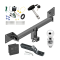 Custom Fit Trailer Hitch Wiring Harness (Requires Splicing) 2" Drop Ball-Mount w/ Pin/Clip 2" Chrome Ball Security Lock Pin Rubber Hitch Plug Cover Installation Hardware Installation Instructions 76183 119148 23 63845 580407 7010 Draw-Tite Trai Trailer Tow Hitch For 18-24 Audi Q5 SQ5 Deluxe Package Wiring 2" Ball and Lock