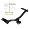Trailer Tow Hitch For 18-20 Chevy Equinox GMC Terrain Diesel w/ 4 Bike Carrier Rack