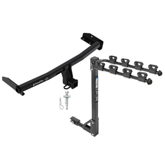 Custom Fit Trailer Hitch 4 Bike Carrier Installation Hardware Installation Instructions 76225 1393100G Draw-Tite Trailer Tow Hitch 4 Bike Rack 09-20 Dodge Journey tilt away adult or child arms fold down carrier 09 10 11 12 13 14 15 16 17 18 19 20 2009 20 Trailer Tow Hitch w/ 4 Bike Rack For 09-20 Dodge Journey tilt away adult or child arms fold down carrier