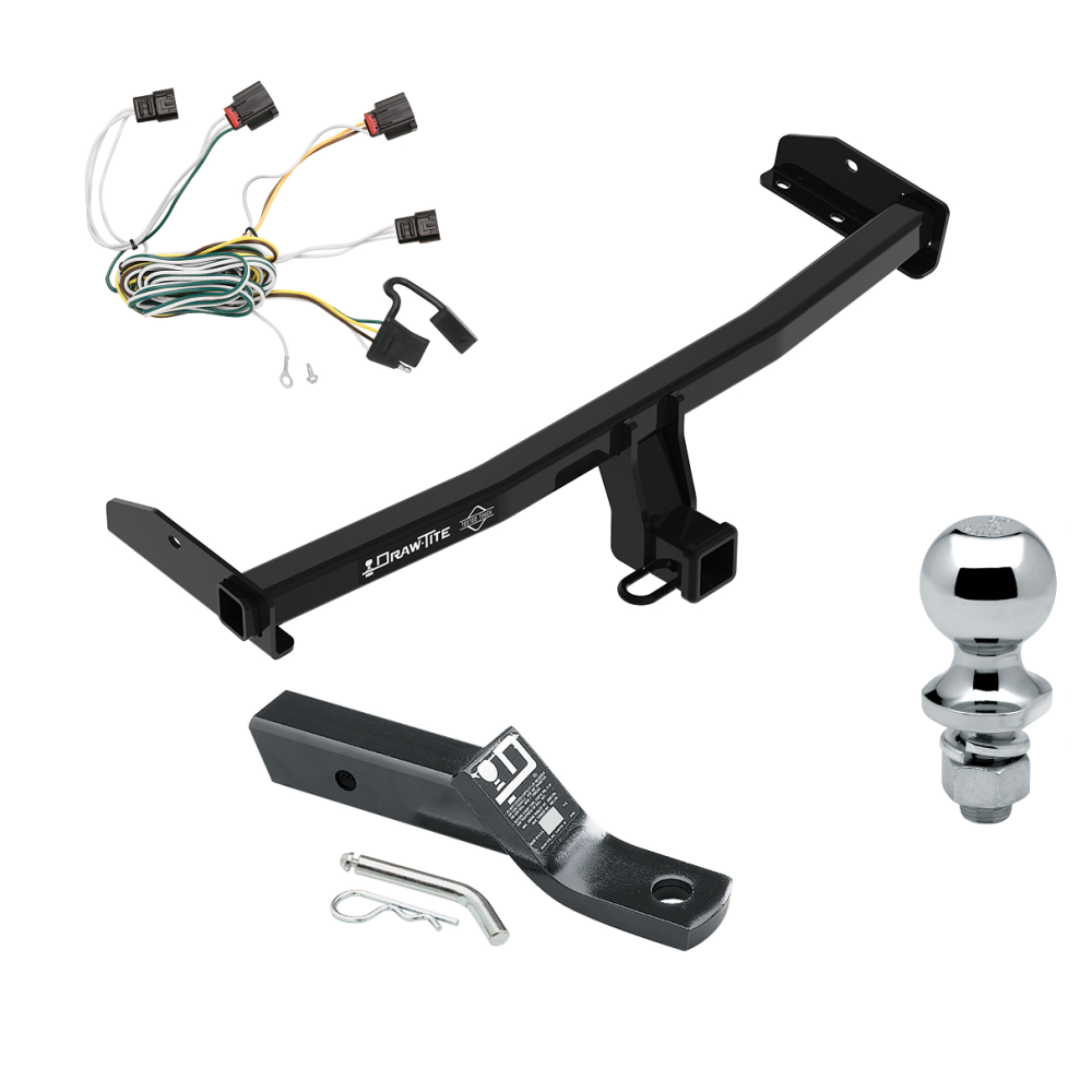 Custom Fit Trailer Hitch Wiring Harness (Plug & Play) 2" Drop Ball-Mount w/ Pin/Clip 1-7/8" Chrome Ball Installation Hardware Installation Instructions 76225 118495 23 63816 Draw-Tite Trailer Tow Hitch 2010 Dodge Journey Complete Package Wi Trailer Tow Hitch For 2010 Dodge Journey Complete Package w/ Wiring and 1-7/8" Ball
