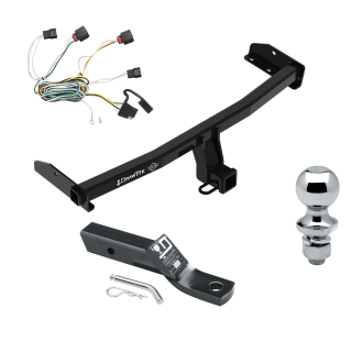 Trailer Tow Hitch For 2010 Dodge Journey Complete Package w/ Wiring and 1-7/8" Ball