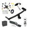Trailer Tow Hitch For 11-20 Dodge Journey w/LED Taillights Deluxe Package Wiring 2" Ball and Lock