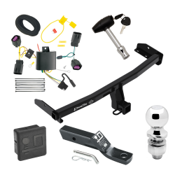 Trailer Tow Hitch For 12-20 Dodge Journey without LED Taillights Deluxe Package Wiring 2" Ball and Lock