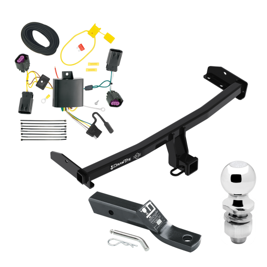 Custom Fit Trailer Hitch Wiring Harness (Plug & Play) 2" Drop Ball-Mount w/ Pin/Clip 2" Chrome Ball Installation Hardware Installation Instructions 76225 118567 23 63845 Draw-Tite Trailer Tow Hitch 12-20 Dodge Journey without LED Taillights Trailer Tow Hitch For 12-20 Dodge Journey without LED Taillights Complete Package w/ Wiring and 2" Ball