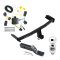 Trailer Tow Hitch For 12-20 Dodge Journey without LED Taillights Complete Package w/ Wiring and 2" Ball