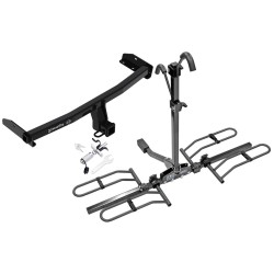Trailer Tow Hitch For 09-20 Dodge Journey Platform Style 2 Bike Rack w/ Anti Rattle Hitch Lock