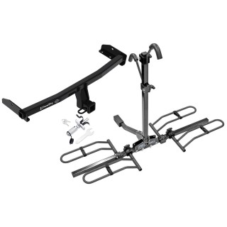 Trailer Tow Hitch For 09-20 Dodge Journey Platform Style 2 Bike Rack w/ Anti Rattle Hitch Lock