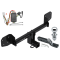 Trailer Tow Hitch For 10-19 Subaru Outback Wagon Except Sport Complete Package w/ Wiring and 1-7/8" Ball