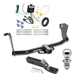 Trailer Tow Hitch For 18-21 Mitsubushi Eclipse Cross Complete Package w/ Wiring and 1-7/8" Ball