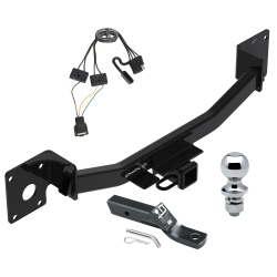Trailer Tow Hitch For 19-24 Cadilac XT4 Complete Package w/ Wiring and 1-7/8" Ball