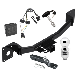 Trailer Tow Hitch For 19-24 Cadilac XT4 Deluxe Package Wiring 2" Ball and Lock