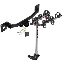 Trailer Tow Hitch For 19-24 Cadilac XT4 4 Bike Rack w/ Hitch Lock and Cover