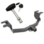 Trailer Tow Hitch For 19-24 Chevy Silverado 1500 GMC Sierra 1500 w/ Security Lock Pin Key Trailer Tow Hitch For 19-24 Chevy Silverado 1500 GMC Sierra 1500 w/ Security Lock Pin Key