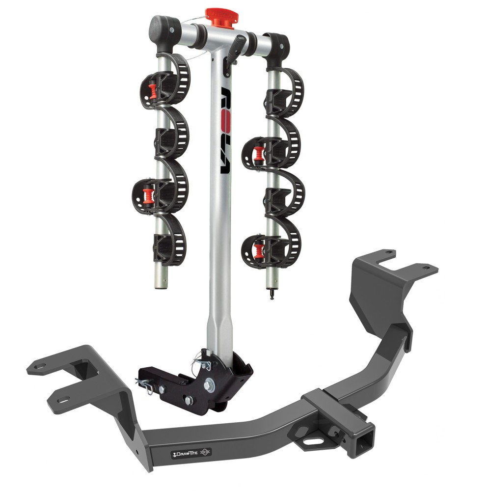 Trailer Tow Hitch For 19-24 Chevy Silverado 1500 GMC Sierra 1500 w/ 4 Bike Carrier Rack Trailer Tow Hitch For 19-24 Chevy Silverado 1500 GMC Sierra 1500 w/ 4 Bike Carrier Rack