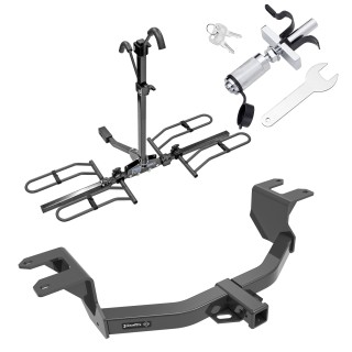 Trailer Tow Hitch For 19-24 Chevy Silverado 1500 GMC Sierra 1500 New Body Style Platform Style 2 Bike Rack w/ Anti Rattle Hitch Lock Trailer Tow Hitch For 19-24 Chevy Silverado 1500 GMC Sierra 1500 New Body Style Platform Style 2 Bike Rack w/ Anti Rattle Hitch Lock