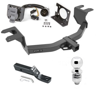 Custom Fit Trailer Hitch Wiring Harness (Plug & Play) 2" Drop Ball-Mount w/ Pin/Clip 2" Chrome Ball Installation Hardware Installation Instructions 76326 74682 23 63845 Draw-Tite Trailer Hitch Package Wiring 19-23 Chevy GMC Silverado Sierra Trailer Hitch Package w/ Wiring For 19-23 Chevy GMC Silverado Sierra 1500 New Body Style w/ 2" Ball 2" Drop Mount 7-Way Pin Blade RV Class 4