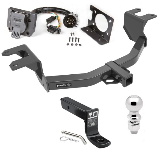 Custom Fit Trailer Hitch Wiring Harness (Plug & Play) 4" Drop Ball-Mount w/ Pin/Clip 2-5/16" Chrome Ball Installation Hardware Installation Instructions 76326 74682 53 63847 Draw-Tite Trailer Hitch Package Wiring 19-23 Chevy GMC Silverado Si Trailer Hitch Package w/ Wiring For 19-23 Chevy GMC Silverado Sierra 1500 New Body Style w/ 2-5/16" Ball 4" Drop Mount 7-Way Pin Blade RV Class 4