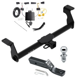 Trailer Tow Hitch For 20-22 Ford Escape Except Hybrid w/ Wiring 1-7/8" Ball Trailer Tow Hitch For 20-22 Ford Escape Except Hybrid w/ Wiring 1-7/8" Ball