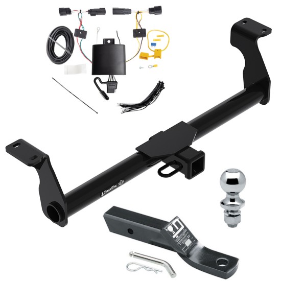 Custom Fit Trailer Hitch Wiring Harness (Plug & Play) 1-7/8" Chrome Ball Installation Hardware Installation Instructions 76327 118816 23 63816 Draw-Tite Trailer Tow Hitch 20-22 Escape Except Hybrid Wiring 1-7/8" Ball 20 21 22 2020 2021 2022 Trailer Tow Hitch For 20-22 Ford Escape Except Hybrid w/ Wiring 1-7/8" Ball