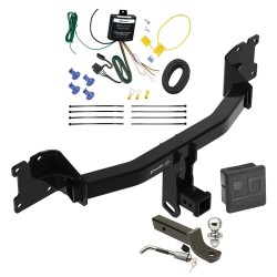 Trailer Tow Hitch For 20-24 Porsche Cayenne Coupe Deluxe Package Wiring 2" Ball Mount and Lock Trailer Tow Hitch For 20-24 Porsche Cayenne Coupe Deluxe Package Wiring 2" Ball Mount and Lock