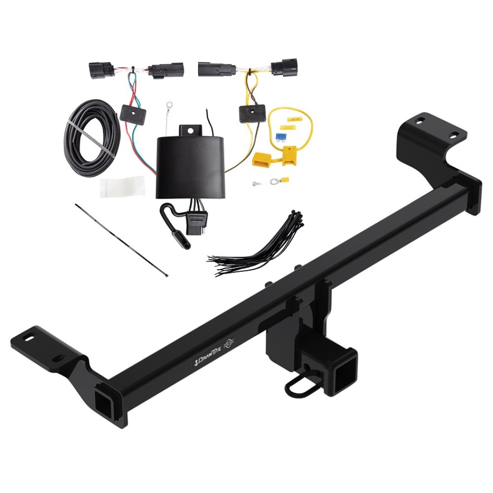 Custom Fit Trailer Hitch Wiring Harness (Plug & Play)Draw-Bar w/ Pin/Clip Installation Hardware Installation Instructions 76424 118816 Draw-Tite Trailer Tow Hitch 20-22 Escape All Styles Wiring Harness Kit 20 21 22 2020 2021 2022 Trailer Tow Hitch For 20-22 Ford Escape All Styles w/ Wiring Harness Kit