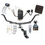 Custom Fit Trailer Hitch Wiring Harness (Plug & Play) 1-1/4" Drop Ball-Mount w/ Pin/Clip 2" Chrome Ball Security Lock Pin Rubber Hitch Plug Cover Installation Hardware Installation Instructions 77147 74704 3592011 74006 7400820 7051500 7054 Reese Trailer Tow Hitch For 07-11 Honda CR-V Ultimate Bundle Wiring 1-7/8" & 2" Ball and Lock