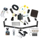 Custom Fit Trailer Hitch Wiring Harness (Plug & Play) 1-1/4" Drop Ball-Mount w/ Pin/Clip 2" Chrome Ball Security Lock Pin Rubber Hitch Plug Cover Installation Hardware Installation Instructions 77285 118574 3594011 74006 7400820 7051500 7054 Reese Trailer Tow Hitch For 13-20 Ford Fusion Except Sport Ultimate Bundle Wiring 1-7/8" & 2" Ball and Lock