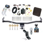 Custom Fit Trailer Hitch Wiring Harness (Plug & Play) 1-1/4" Drop Ball-Mount w/ Pin/Clip 2" Chrome Ball Security Lock Pin Rubber Hitch Plug Cover Installation Hardware Installation Instructions 77302 118637 3593 74006 7400820 7051500 705443 Reese Trailer Tow Hitch For 14-19 KIA Soul Except EV Ultimate Package Wiring 1-7/8" & 2" Ball and Lock