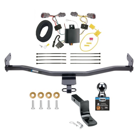Custom Fit Trailer Hitch Wiring Harness (Plug & Play) 1-1/4" Drop Ball-Mount w/ Pin/Clip 2" Chrome Ball Installation Hardware Installation Instructions 77302 118637 3593 7400820 Reese Trailer Tow Hitch 14-19 KIA Soul Except EV Complete Pack Reese Trailer Tow Hitch For 14-19 KIA Soul Except EV Complete Package w/ Wiring and 2" Ball