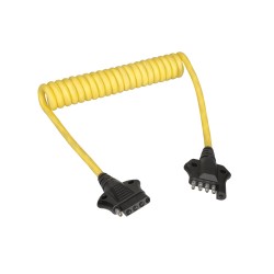 5-Flat To 5-Flat 4 ft Coiled Adapter 5-Flat To 5-Flat 4 ft Coiled Adapter