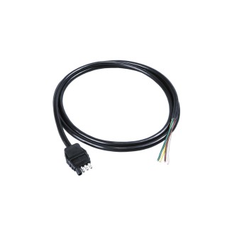 787268 Wesbar Trailer Wiring Connector 4-Way Flat Trailer End 8 ft. Length Wire 4-Flat Wiring Harness Tow Plug Kit Trailer End Connector, 8 ft Jacketed Cable