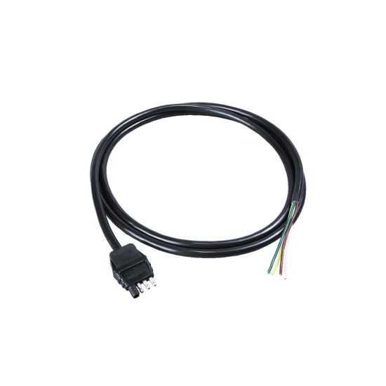787270 Wesbar Trailer Wiring Connector 4-Way Flat Trailer End 10 ft. Length Wire 4-Flat Wiring Harness Tow Plug Kit Trailer End Connector, 10 ft Jacketed Cable