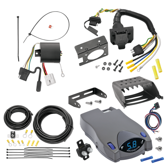 For 2004-2007 Toyota Highlander 7-Way RV Wiring kit by: Tekonsha For 2004-2007 Toyota Highlander 7-Way RV Wiring + Tekonsha Prodigy P2 Brake Control By Tekonsha