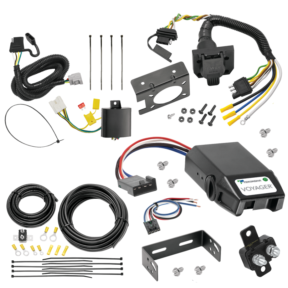 For 2013-2019 Lexus RX350 7-Way RV Wiring kit by: Tekonsha For 2013-2019 Lexus RX350 7-Way RV Wiring + Tekonsha Voyager Brake Control + Generic BC Wiring Adapter (For Prepped w/Factory Tow Plug Models) By Tekonsha