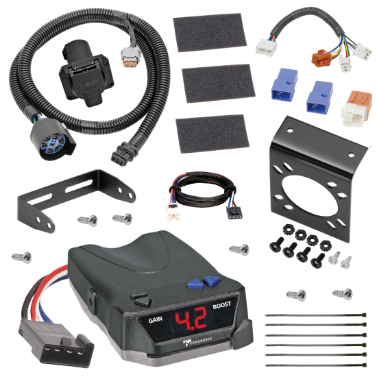 For 2005-2024 Nissan Frontier 7-Way RV Wiring kit by: Tekonsha For 2005-2024 Nissan Frontier 7-Way RV Wiring + Tekonsha BRAKE-EVN Brake Control + Plug & Play BC Adapter By Tekonsha